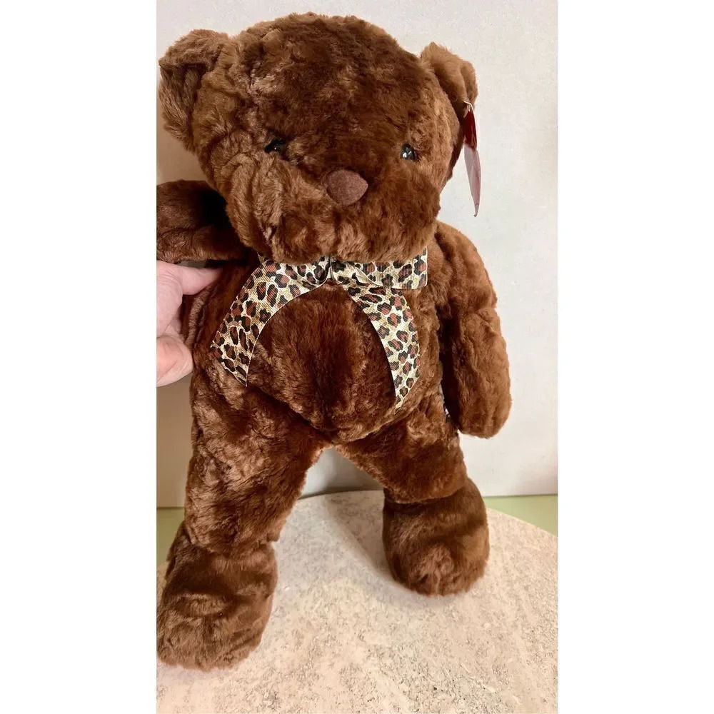 FAO Schwarz Dark Brown Vintage Fifth Avenue Plush Teddy Bear Size Medium NWT - Picture 5 of 11